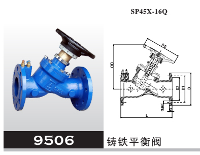 鑄鐵平衡閥